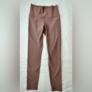 CALIA Carrie Underwood Leggings Small High Rise Ribbed Mauve Brown Athletic